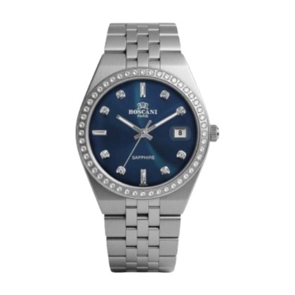 ROSCANI ROSW4689G8 BLUE DIAL 34MM STAINLESS STEEL STRAP WOMEN WATCH
